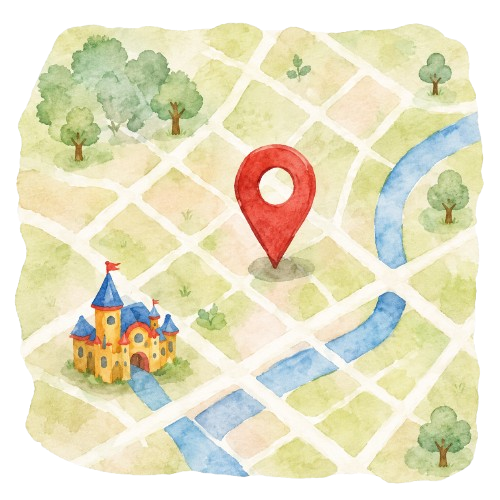 Party location map
